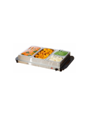 Serveur Buffet 3 Portions 4 plaques chauffantes + Thermostat et couvercle - Modèle roya...