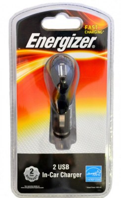 CHARGEUR VOITURE ENERGIZER DOUBLE USB