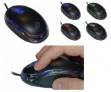 Mini Souris Optique USB - LED Lumineuse - Noir