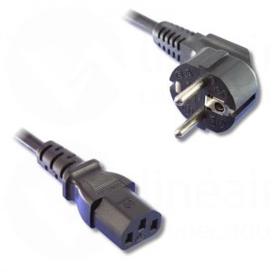 CABLE D'ALIMENTATION IEC 2M 16A/250V