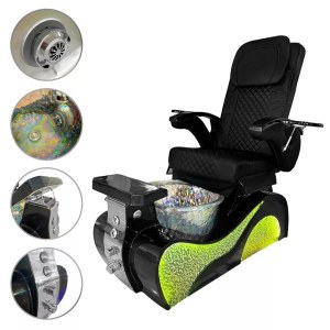 Fauteuil Spa Pédispa Ricci Massant Noir Diamond