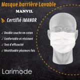 Masque barrière Lavable Larimod MANVIL