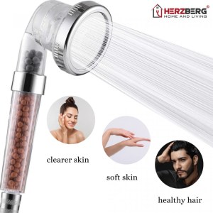 Herzberg HG-5032 Mineralized Shower Head – 3-Mode Luxury Spa Experience wholesale