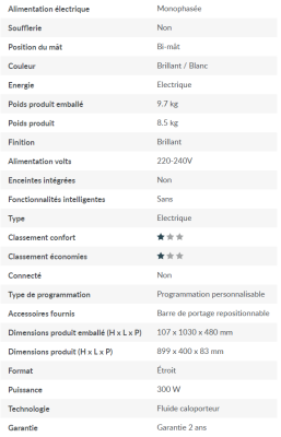 DESTOCKAGE Sèche serviette électrique THERMOR CORSAIRE 2