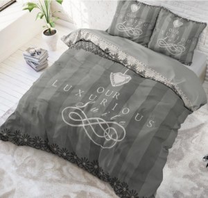 "Luxurious" Set 2/3 pcs Parure de Lit 100% Coton Housse de Couette+Taie d'Oreiller 140...