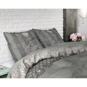 "Luxurious" Set 2/3 pcs Parure de Lit 100% Coton Housse de Couette+Taie d'Oreiller 140...