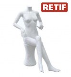 Mannequin femme assise blanc