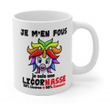 6 Mugs je m'en fou je suis une licornasse à vendre sur Amazon