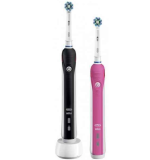 Oral-B Pack 2 brosses à dents électrique PRO 2 2950N - Noir + Rose