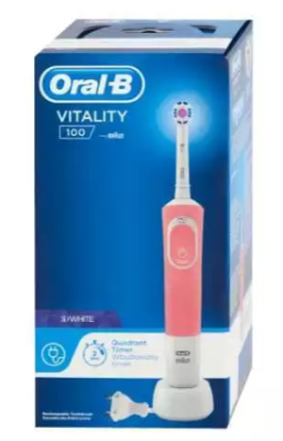 Oral-B Brosse à dents électrique Vitalité 100 D100.413 3D Rose