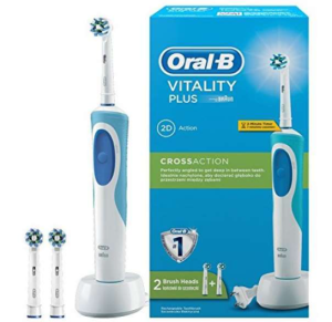 Oral-B Brosse à dents électrique D12.523 + 2 têtes de brosse à dents gratuites