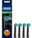 Oral-B Pack de 4 Têtes de brosse à dents CrossAction EB 50 édition NOIR