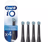 Oral-B Pack de 4 Têtes de brosse à dents iO Ultimate Clean de rechange CW-4 Noir