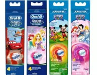 Oral-B Pack de 4 têtes de brosse à dents mixte Stages Power EB10-4