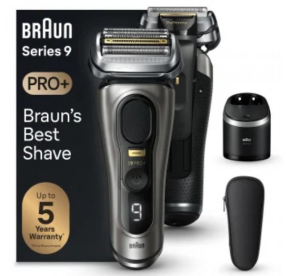 Braun Rasoir Series 9 Pro+ 9565cc Système Wet & Dry Noble Métal 218221