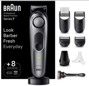 Braun Tondeuse à barbe BT 7420 Noir/Gris 448273