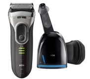 Braun Series 3 ProSkin 3090cc - Rasoir Électrique Rechargeable + Station Clean & Charge