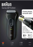 Braun Series 3 ProSkin 3020s Rasoir Électrique Homme Barbe, Noir - Rasoir Électrique Re...