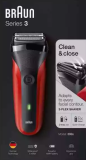 BRAUN Rasoir Serie3 300S rouge