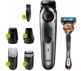 Braun Tondeuse à barbe Homme & Tondeuse à cheveux BT7220 (Argent)