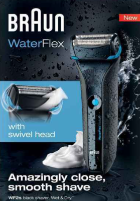 BRAUN Rasoir électrique WaterFlex WF2s (Noir)