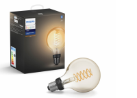 Philips Hue - Ampolue connectée E2 avec Filament G93 - Blanc- Bluetooth - 929002241401