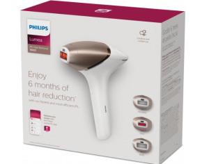 Philips Épilateur à lumière pulsée avec SenseIQ Lumea IPL 9000 Series BRI955/00