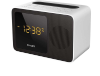 Philips Radio-réveil Bluetooth 2 alarmes + Station de charge USB AJT5300W/12