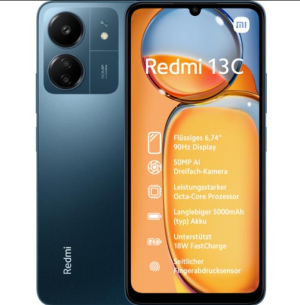 Xiaomi Redmi 13C Dual Sim 4/128Go Bleu marine MZB0FL8EU