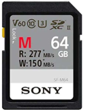 Sony Carte mémoire SD (SDXC) M series 64Go UHS-II Class 10 U3 V60 - SF64M