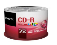 Sony CD-R 80 Min 48x Imprimable Blanc Pack de 50 (50CDQ80PP)
