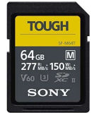 Sony Carte Mémoire SDXC M Tough series 64Go UHS-II Class 10 U3 V60 - SFM64T