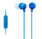 Sony Ecouteurs intra-auriculaires filaires avec microphone - Bleu - MDREX15APLI.CE