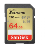 SanDisk Carte SDXC Extreme 64Go - SDSDXV2-064G-GNCIN