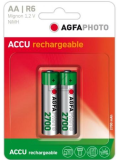 AGFAPHOTO Piles Rechargeables Alcalines AA Mignon 2700mAh (2-Pack)