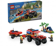 LEGO City - Le camion de pompiers 4x4 et le canot de sauvetage (60412)