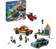 LEGO City - Le sauvetage des pompiers et poursuite de la police (60319)
