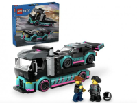 LEGO City - La voiture de course et le camion de transport de voitures (60406)