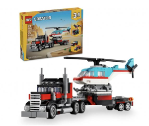 LEGO Creator 3-in-1 Le camion remorque avec hélicoptère (31146)