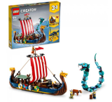 LEGO Creator - Le bateau viking et le serpent d 3en1 (31132)