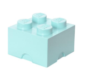 LEGO Brique de rangement 4 plots bleu aqua (40051742)