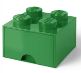 LEGO Brique de rangement 4 plots + 1 tiroir vert (40051734)