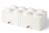 LEGO Brique de rangement 8 plots + 2 tiroir blanc (40061735)