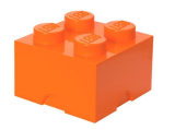 LEGO Brique de rangement 4 plots orange (40031760)