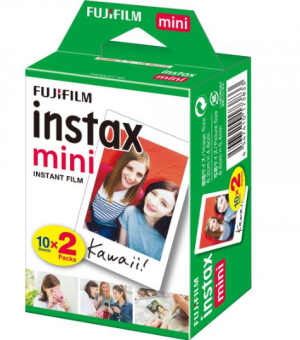 FUJIFILM Fuji Instax Mini Colour Instant Films Twin 2 Pack de 10 films