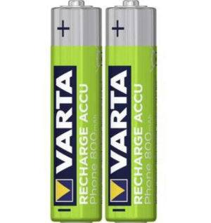 Piles Varta PhonePower NiMH 800mAh AAA Micro (Pack de 2) 58398 101 402