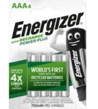 Energizer Akku Recharge AAA HR03 Micro 700mAh Pack de 4 . E300626600