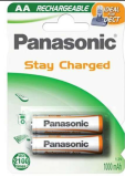 Panasonic Pack de 2 piles DECT AA Mignon 1.20V 1000mAh P-6P/2BC1000 DECT