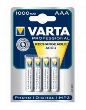 Varta Piles Professionelles NiMH 1000 mAh AAA Rechargeables 05703 301 404