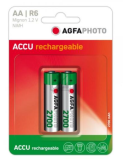 AGFAPHOTO Piles Rechargeables Alcalines AA Mignon 2700mAh (2-Pack)